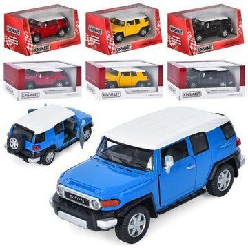 Модель джип TOYOTA FJ CRUISER 5'' KT5343W метал.інерц.відкр.дв.4кол.кор./96/ 75639 фото
