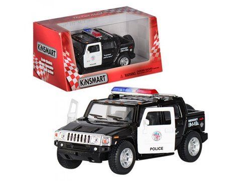 Модель джип 5" KT5097WP HUMMER H2 SUT POLICE (2005) метал.інерц.відкр.дв.1:40 кор./96/ 123993 фото