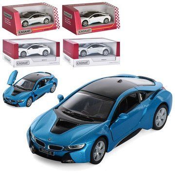 Модель легкова BMW i8 5'' KT5379W метал.інерц.відкр.дв.4кол.кор./96/ 95234 фото